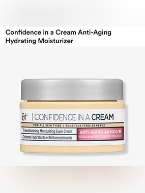IT Cosmetics Confidence in a Cream Anti-Aging Hydrating Moisturizer new